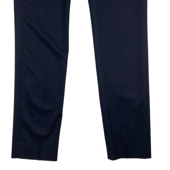 The Kooples Wool Blend Trousers Pant 34 XS Blue Slim Leg High Rise Quiet luxury - Picture 9 of 11